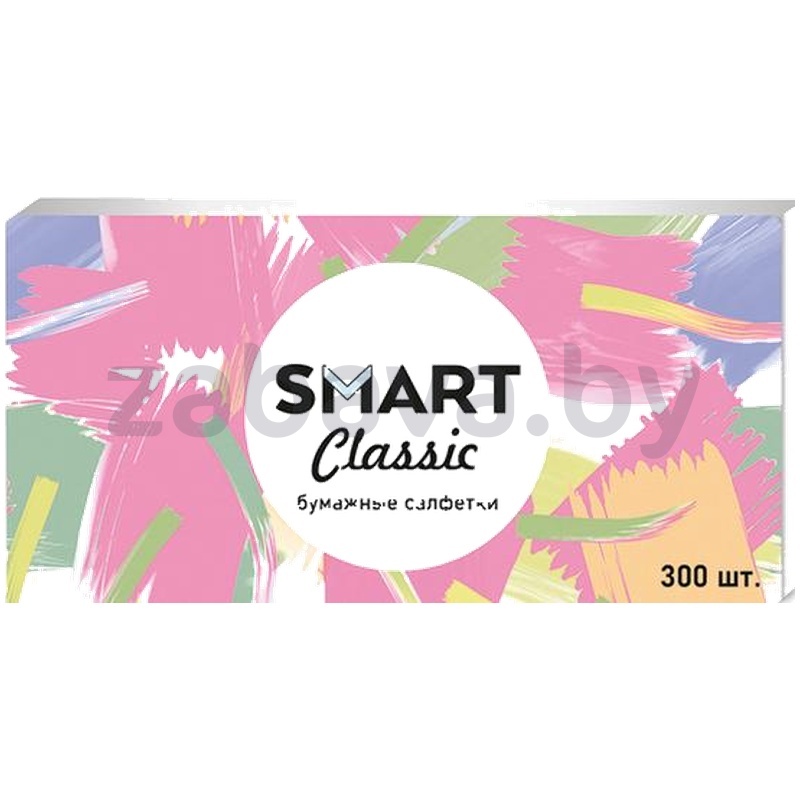 Салфетки бумажные Smart, однослойные, 300 шт.