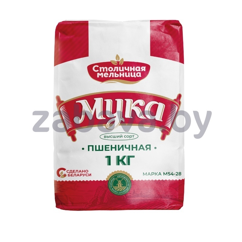 Мука «Столичная мельница», пшеничная, М54-28, 1 кг