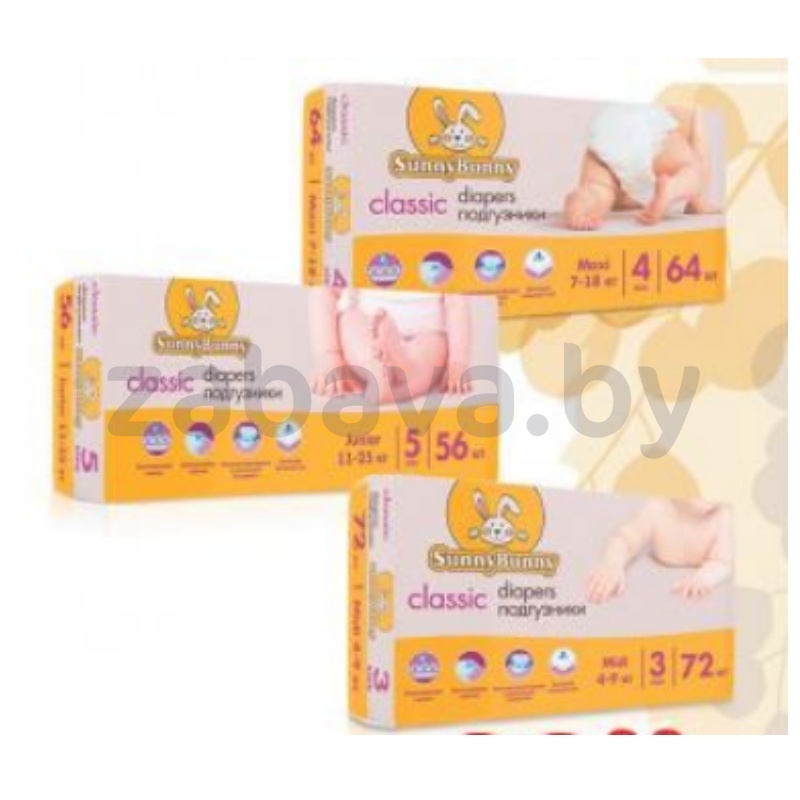 Подгузники-трусики Sunny Bunny, в ассорт.