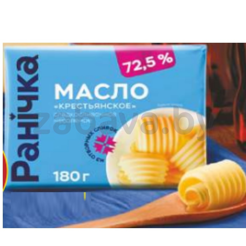 Масло сладкосл. «Ранiчка», крестьянское, 72,5%, 180 г
