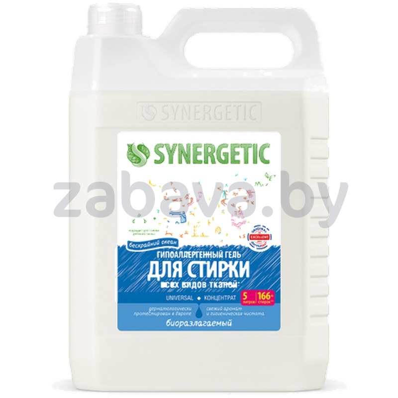Гель для стирки белья универс. Synergetic, 5 л