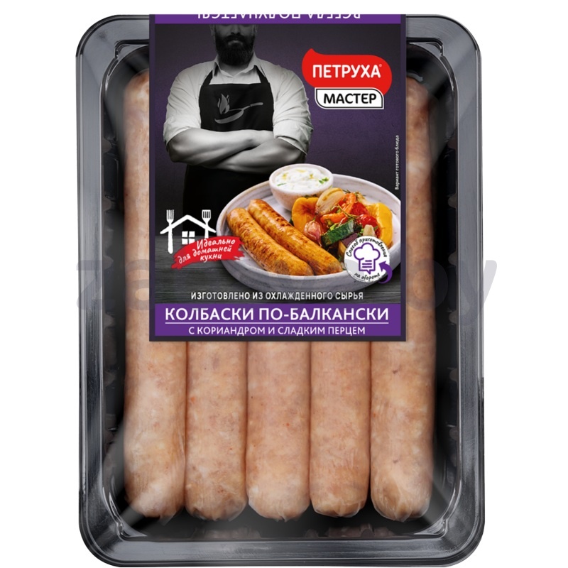 Колбаски «Петруха» «По-балкански» из цыплят-бройлеров, 600 г