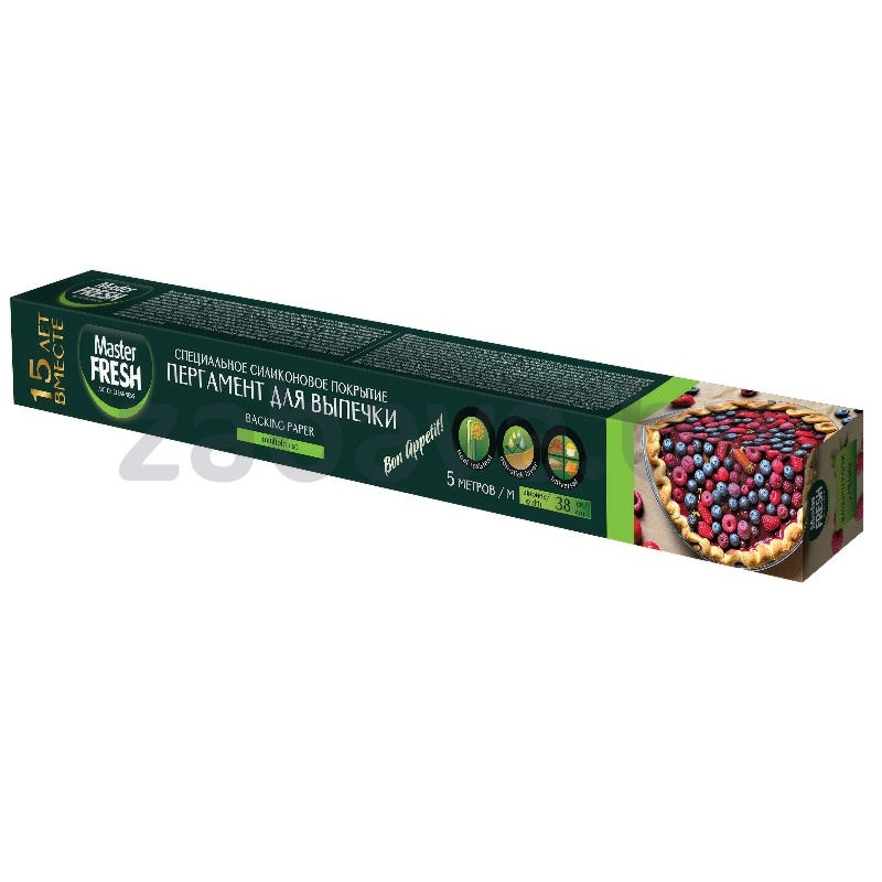 Пергамент д/выпечки Master Fresh, силикониз., 38 см × 5 м
