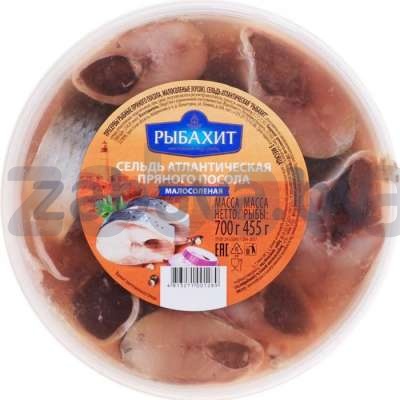 Сельдь атлант. «Рыбахит», кусочки пряного посола, м/с, РБ, 700 г