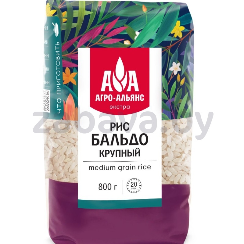 Рис «АгроАльянс», бальдо, среднезерный, 800 г