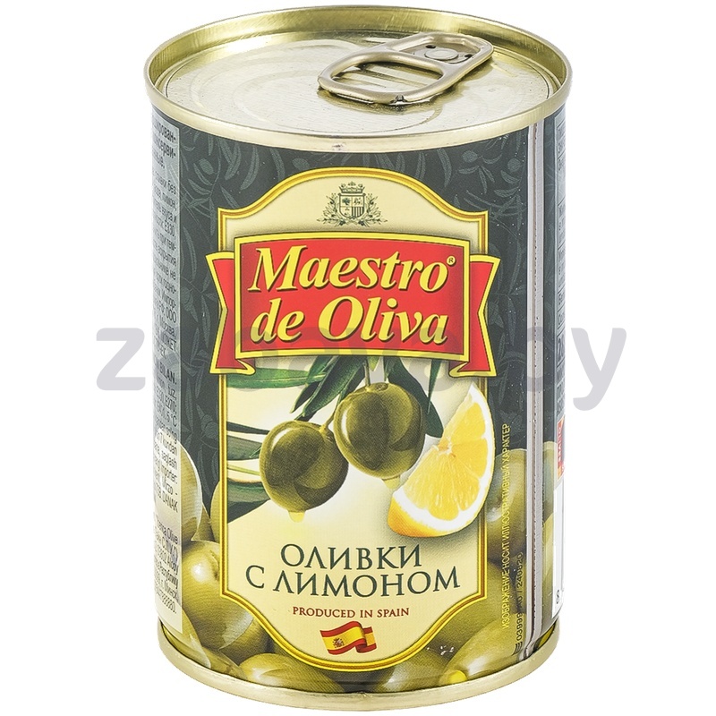 Оливки Maestro de Oliva, с лимоном, Испания, 280 г