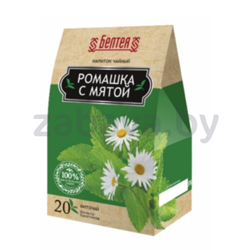 Чайный напиток «Белтея», ромашка-мята, 20 пак.