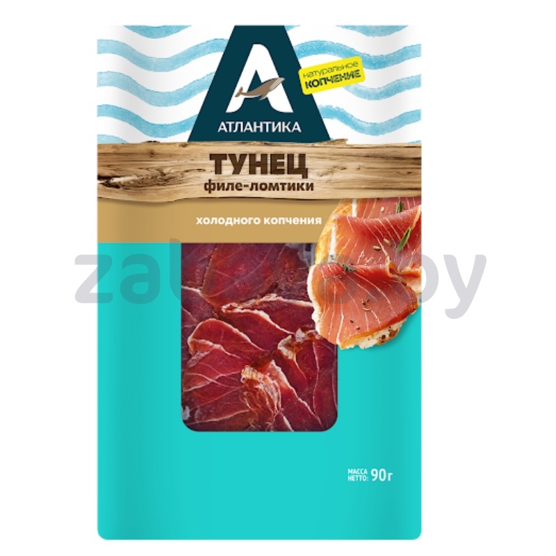 Тунец «Атлантика», филе-ломтики, х/к, РФ, 90 г