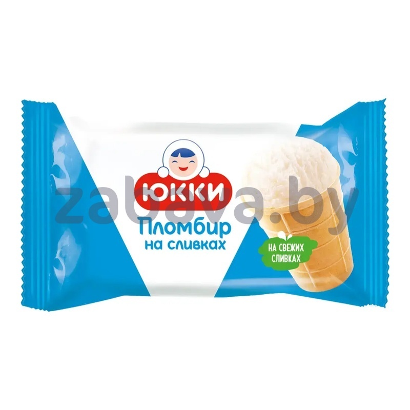 Мороженое «Юкки», пломбир на сливках с аром. ванили, 75 г