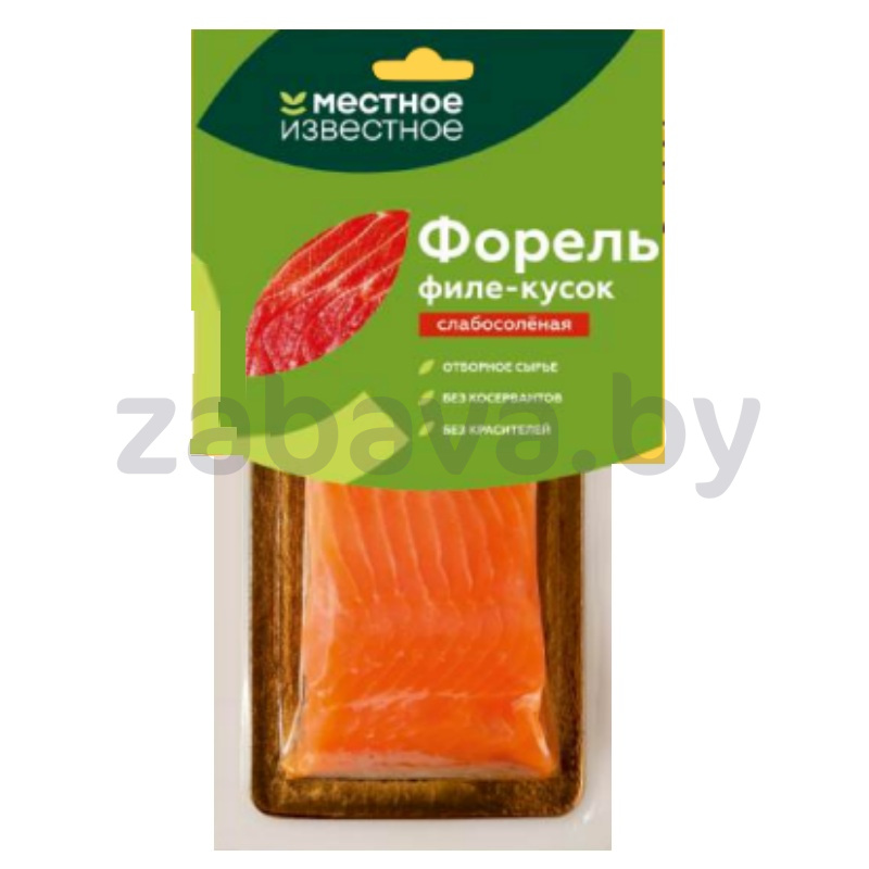 Форель филе-кусок «Местное Известное», с/c, 300 г
