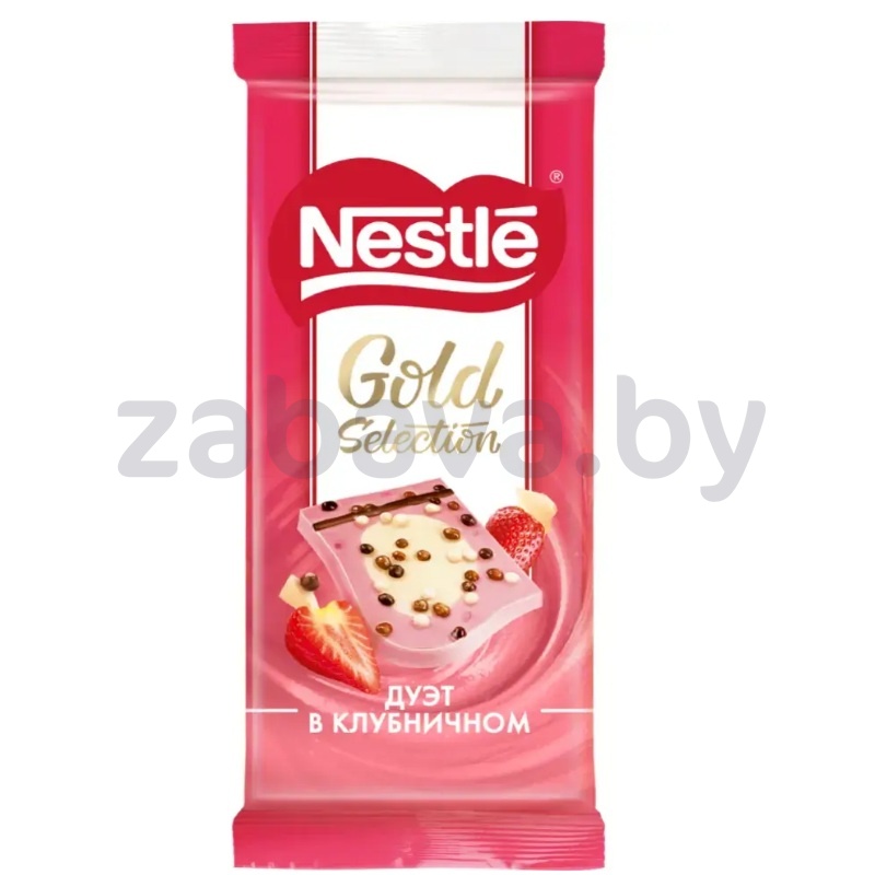 Шоколад Nestle Decoration, с клубникой, 85 г