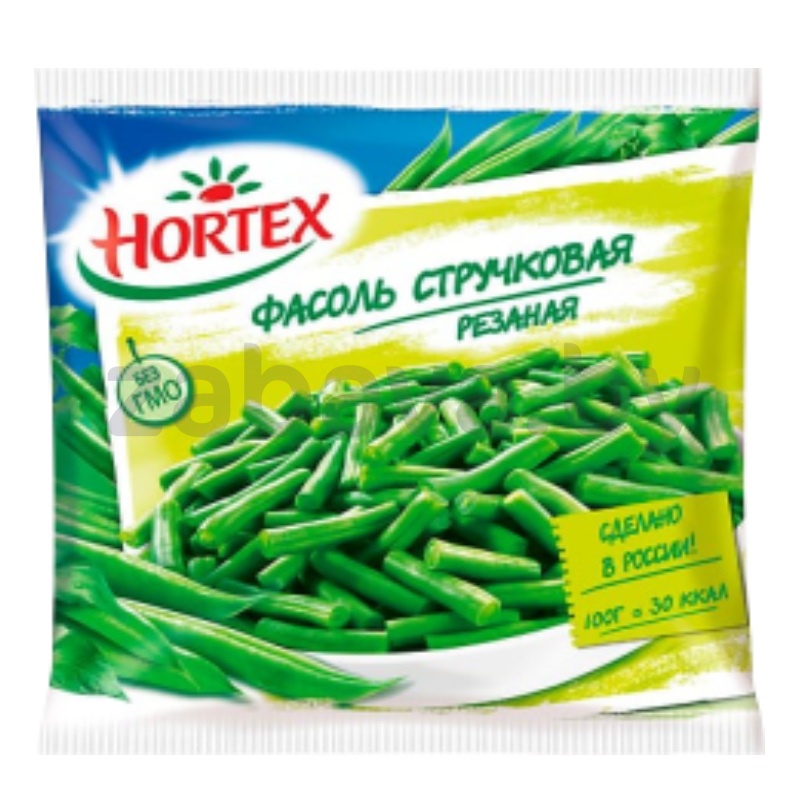 Фасоль стручковая Hortex рез., зам., 400 г