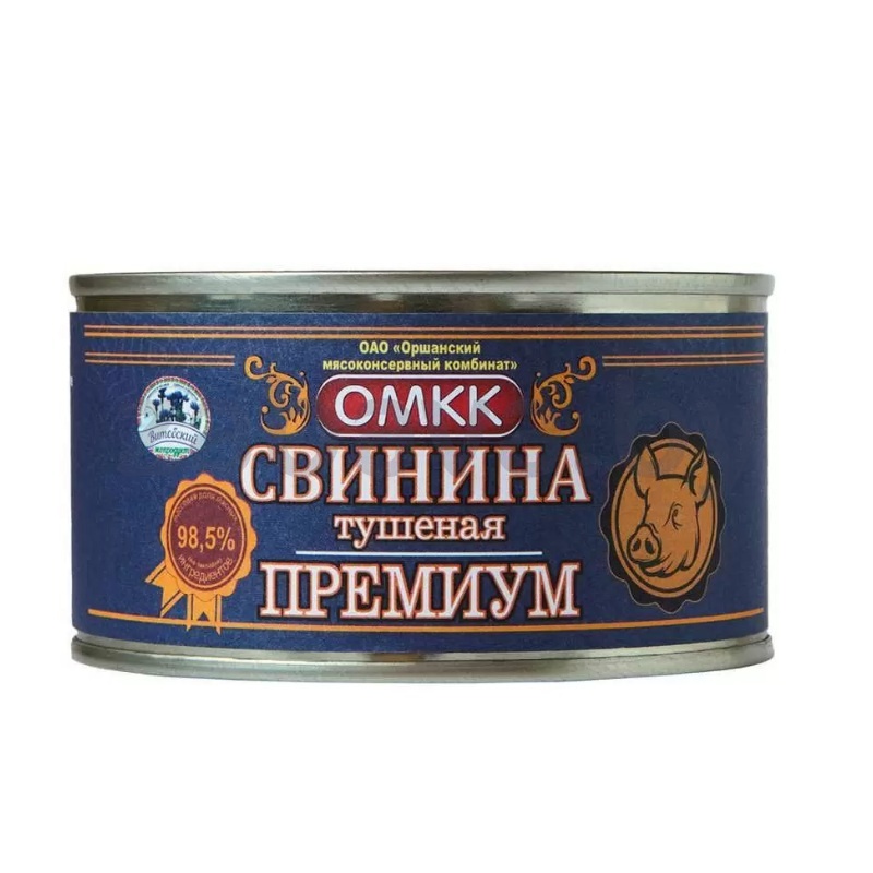 Консервы «Свинина тушеная премиум», ОМКК, 325 г