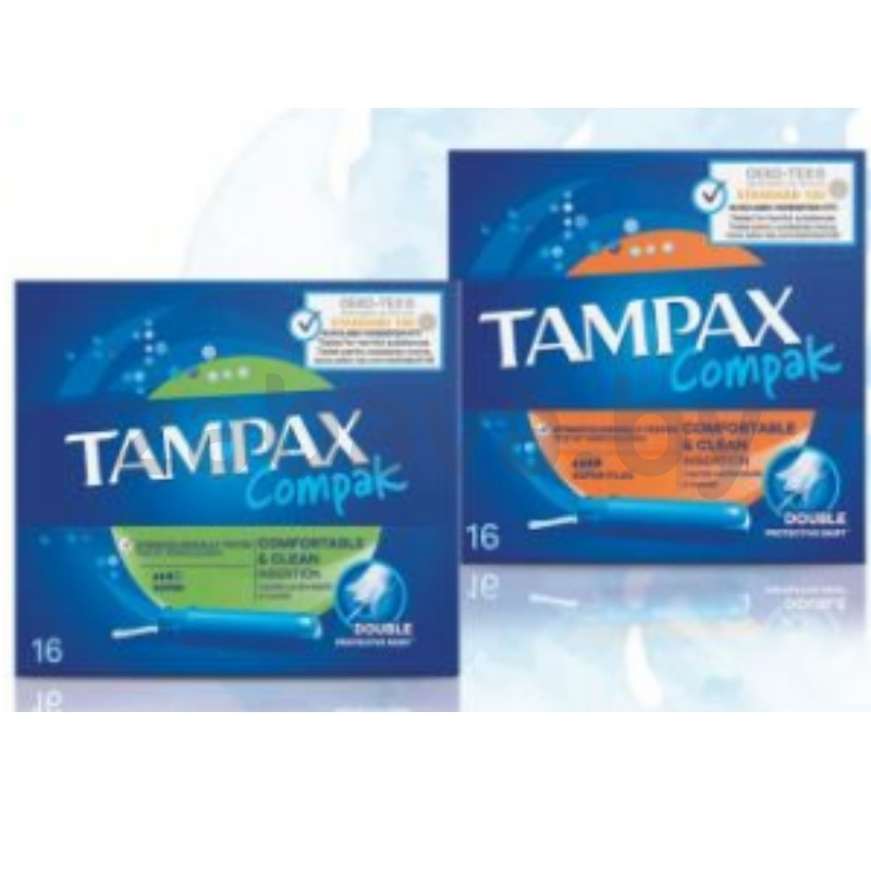 Тампоны с аппликатором Tampax Compak, 16 шт., в ассорт.