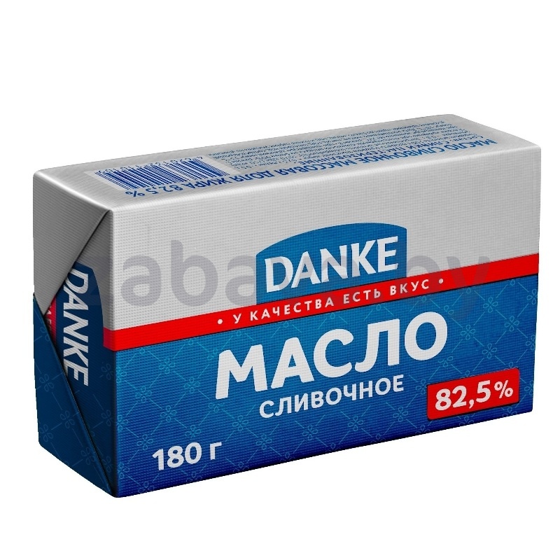 Масло сладкослив. Danke, 82,5%, 180 г