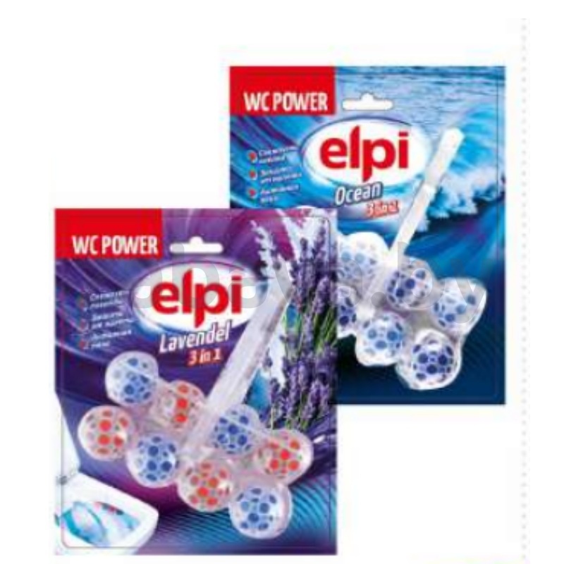 Средство чистящее для унитаза Elpi, лаванда/океан, 2×50 г