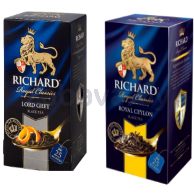 Чай Richard Lord Grey или Royal Ceylon, 25 пакет.