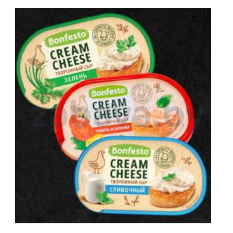 Сыр Bonfesto Cream Cheese, 65% 140 г, в ассорт.