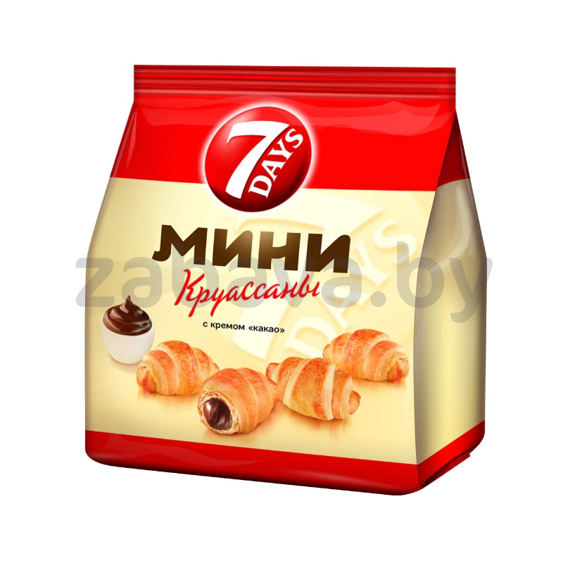 Мини-круассаны 7 Days с кремом какао, 105 г