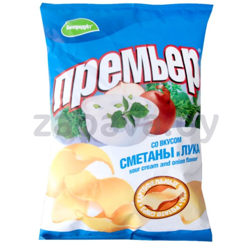 Чипсы «Премьер» со вк. сметаны-лука, РБ, 70 г