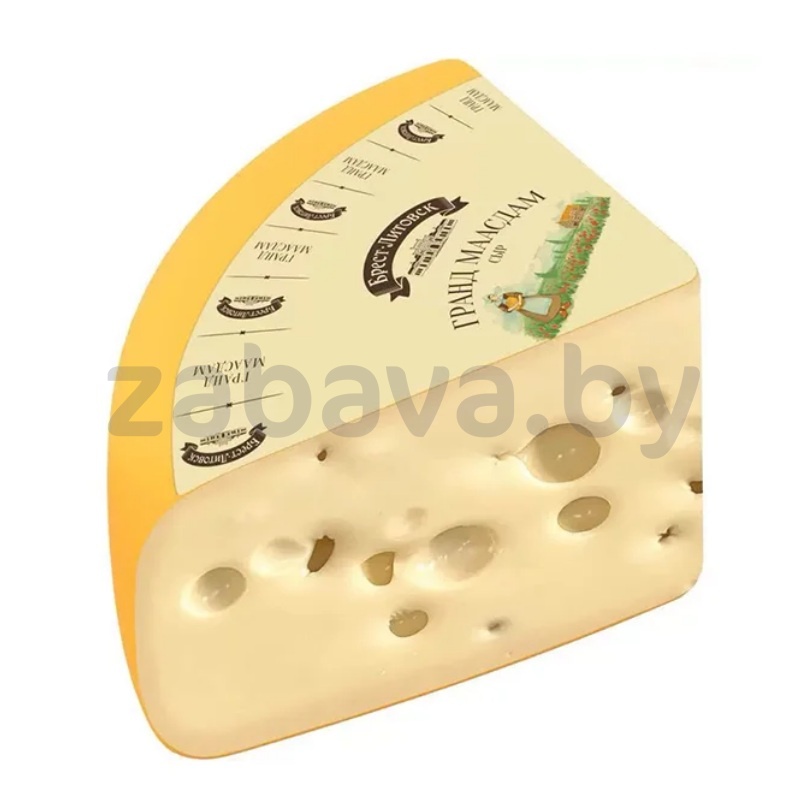 Сыр п/тв «Брест-Литовск» «Гранд-Маасдам», 45%, 1 кг