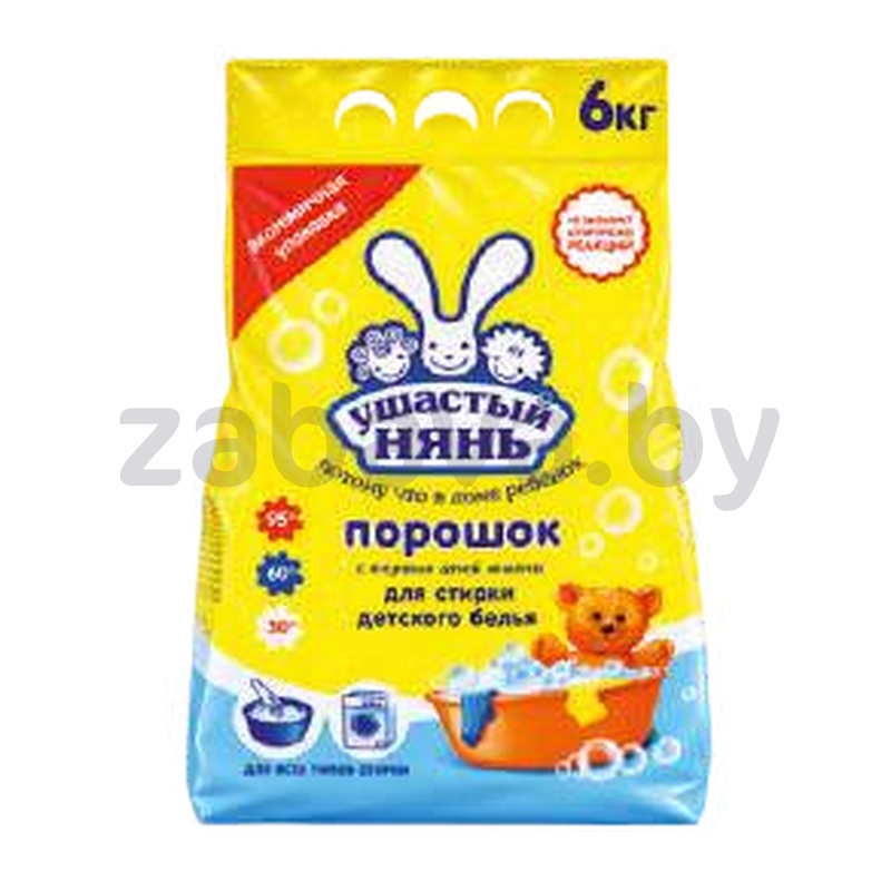Детский стиральный порошок «Ушастый нянь», 6 кг