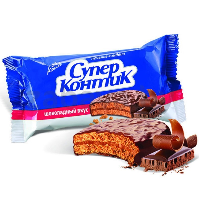 Печенье-сэндвич «Супер Контик», шоколад, 100 г