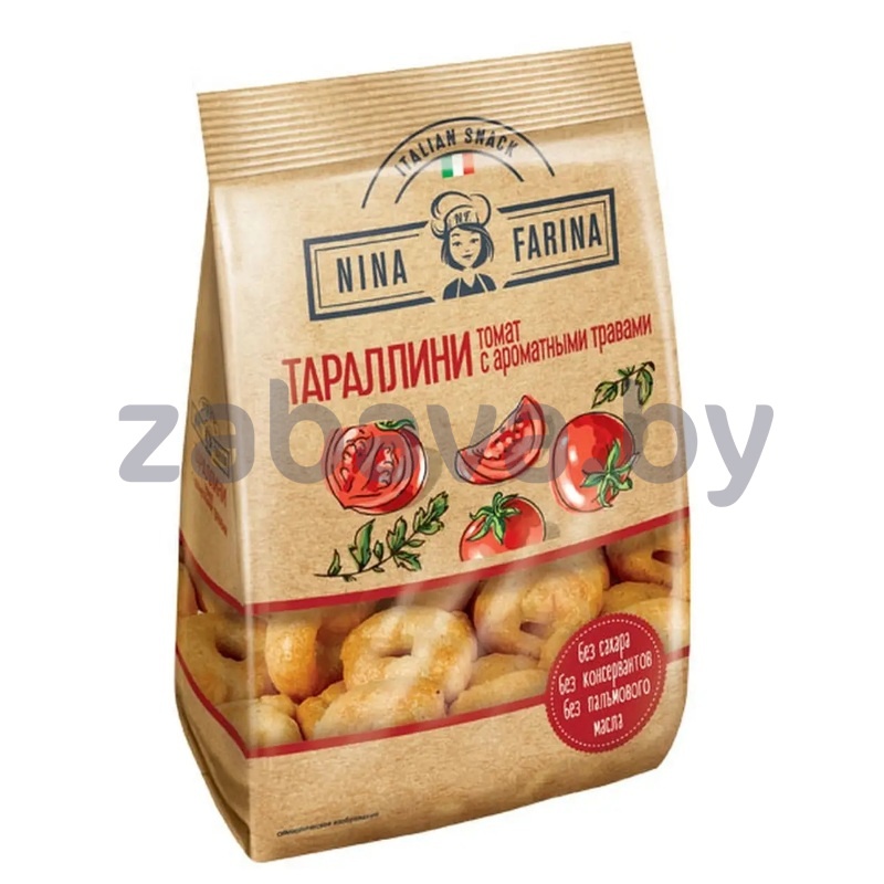 Тараллини Nina Farina, томат-травы, 180 г