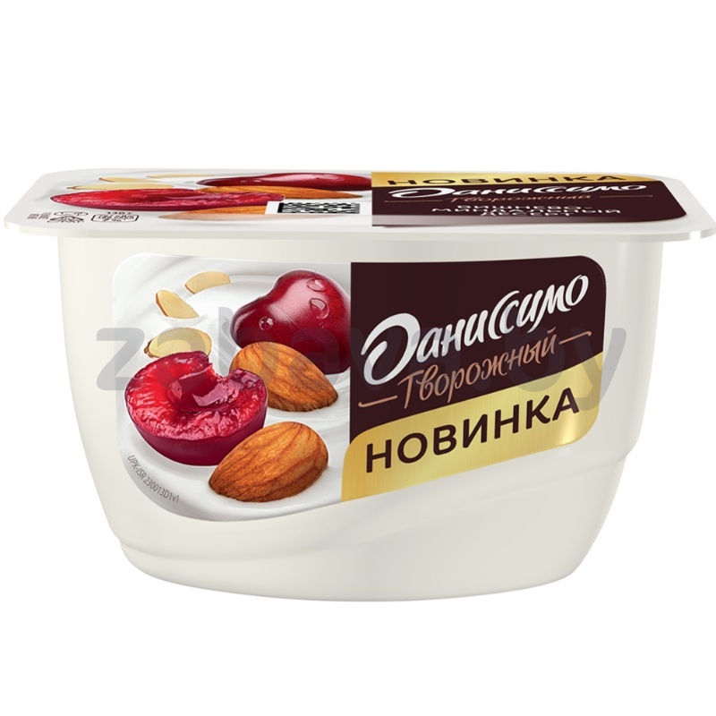 Продукт творожный «Даниссимо», вишня-миндаль, 130 г