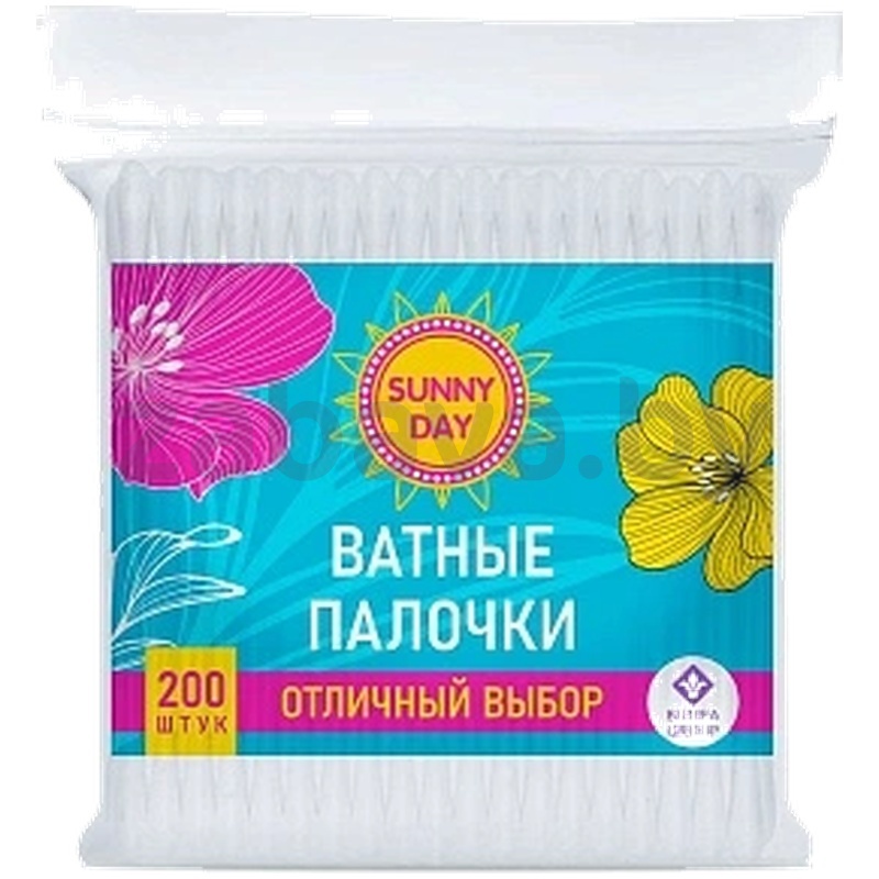 Палочки ватные Sunny Day, 200 шт.