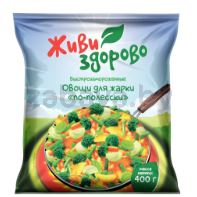 Овощи «Живи здорово», для жарки «По-полесски», зам., 400 г