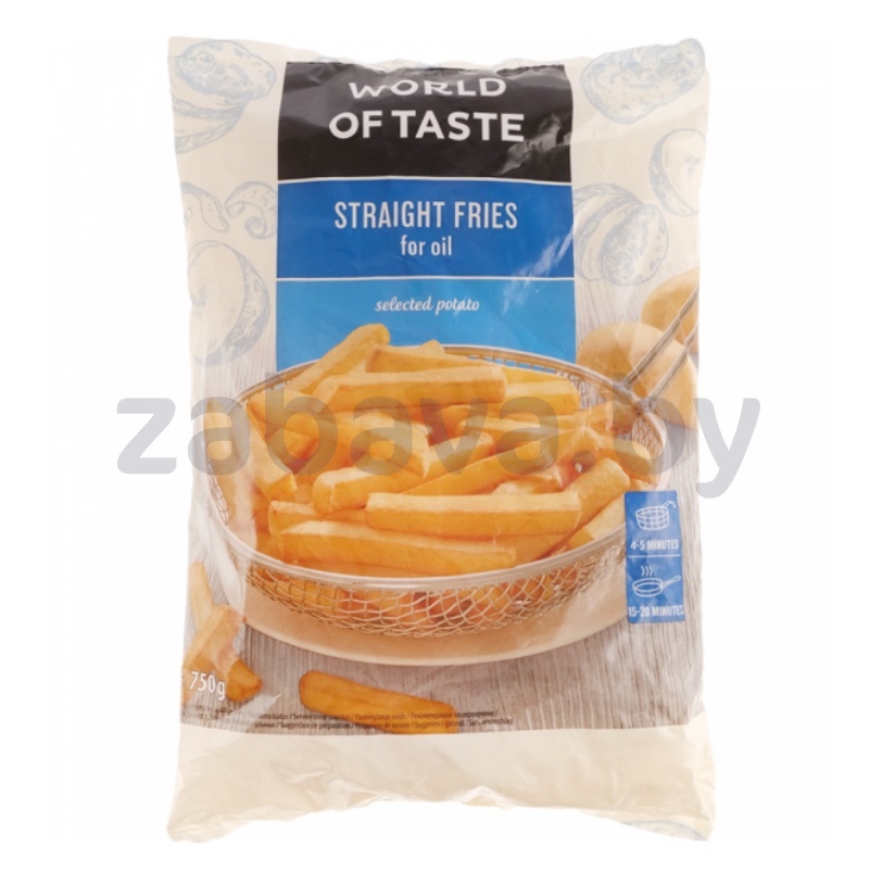 Картофель фри World of Taste, прямой, зам., 750 г
