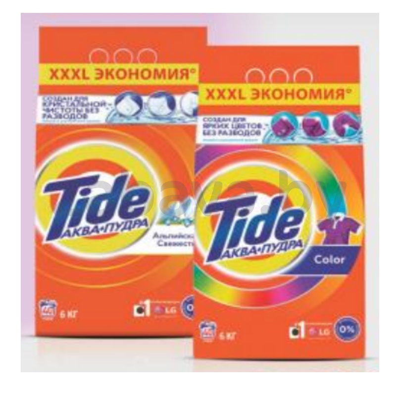 Стиральный порошок Tide «Альпийская свежесть» или Color, 6 кг