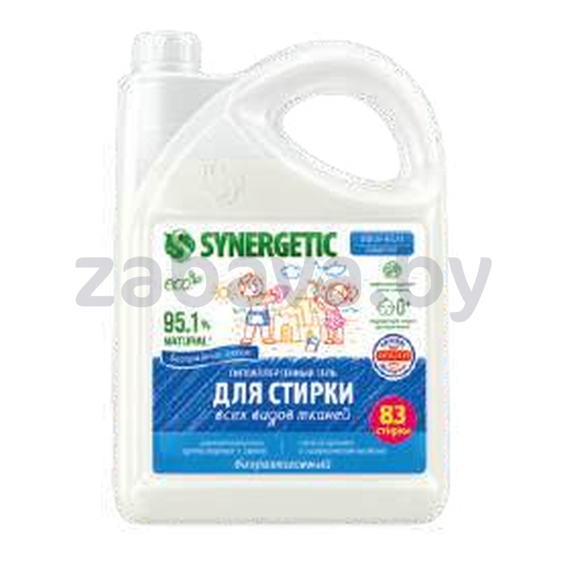 Универсальный гель для стирки Synergetic, 5 л