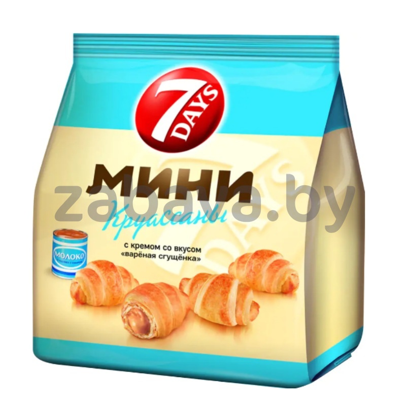 Мини-круассаны 7 Days, с вареной сгущенкой, 265 г