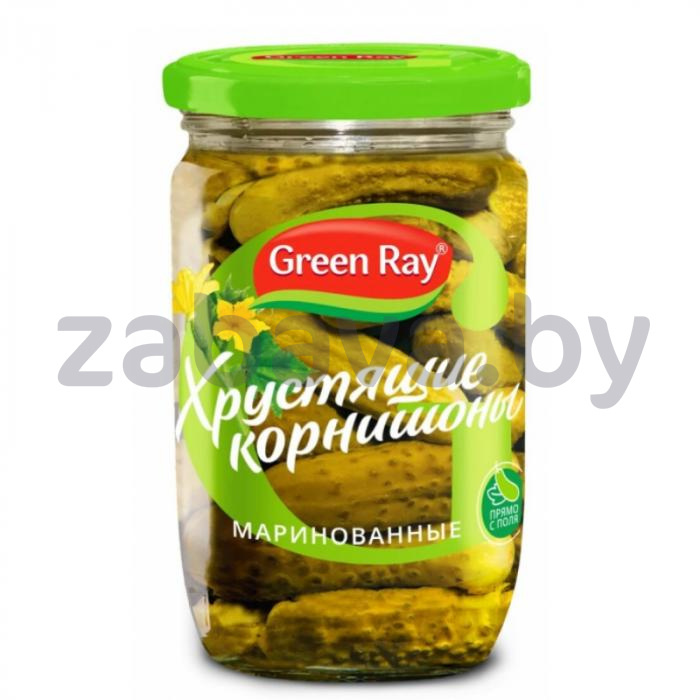 Корнишоны Green Ray, маринов., хрустящие, 720 мл