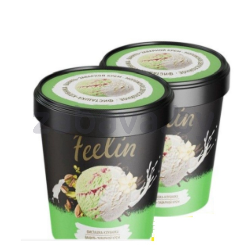 Мороженое Feelin, фисташка-клубника или ваниль и заварн. крем, 12%, 160 г