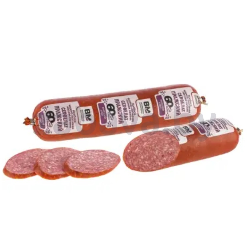 Колбаса «Сервелат пражский», в/к, в/с, 1 кг, «Волковысский» МК