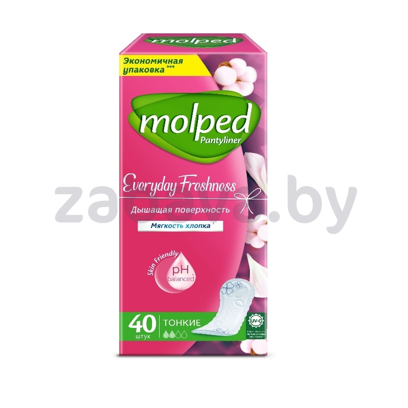 Прокладки женские Molped, ежедневные, 40 шт.