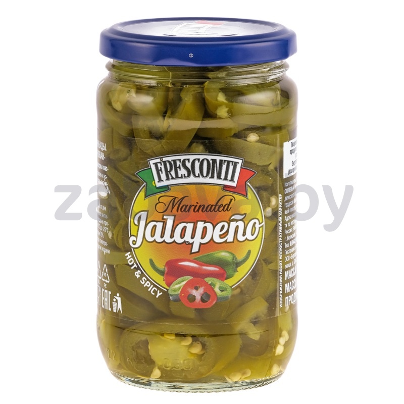 Перец халапеньо Fresconti нарез., 350 г