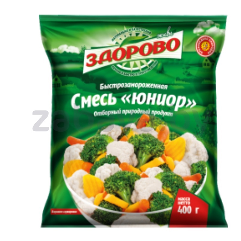 Смесь овощная «Живи здорово» «Юниор», замор., 400 