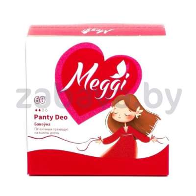 Прокладки ежедневные гигиенические Meggi Panty Deo, 60 шт.