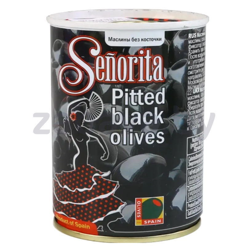 Маслины Senorita, черн., б/к, 280 г