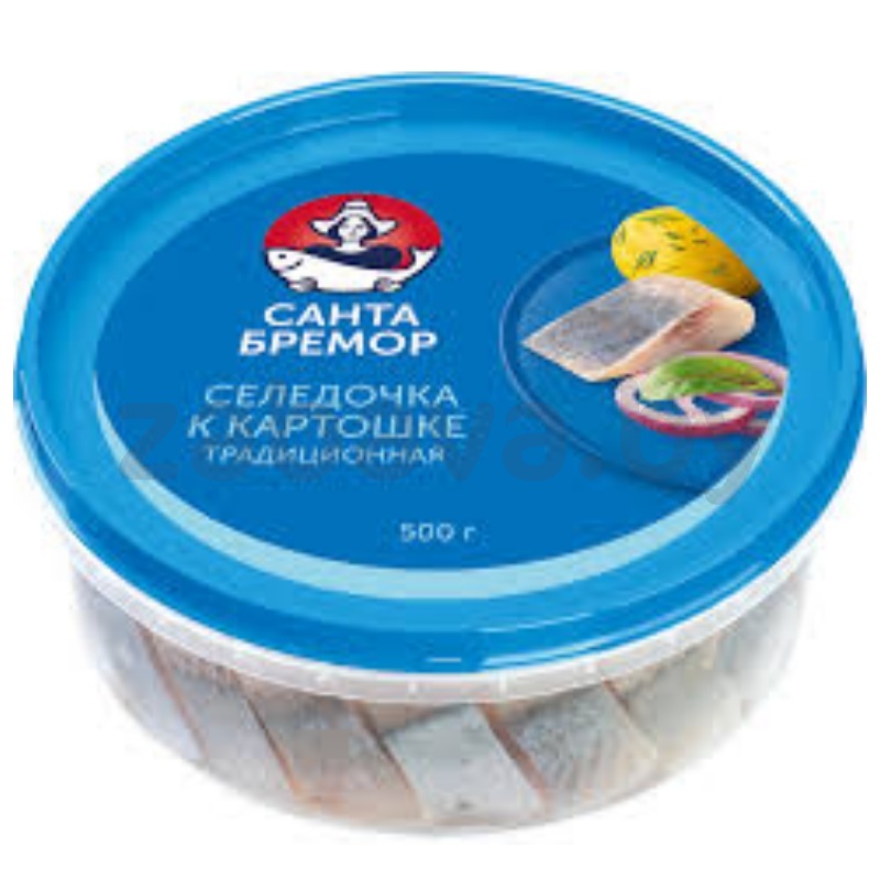 Селедочка к картошке «Санта Бремор», филе-кусочки, традиционная, 500 г