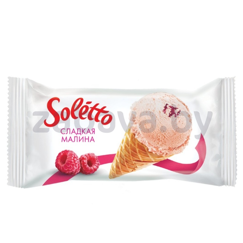 Мороженое Soletto, сладкая малина, 75 г