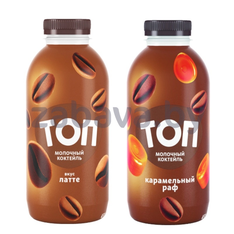 Коктейль молочный «Топ», карамельный раф/латте, 1%, 450 г