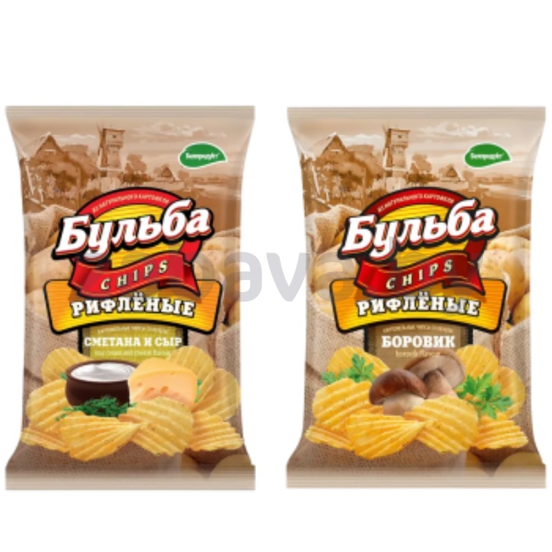 Чипсы «Бульба Chips» сметана-сыр или боровик, 75 г