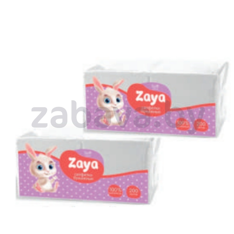 Салфетки бумажные Zaya, 200 шт.