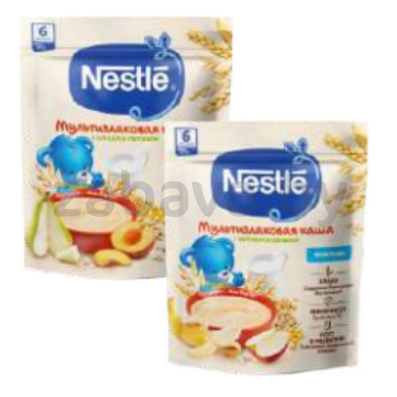 Каша Nestle, молочная мультизлаковая, 200 г, в ассорт.
