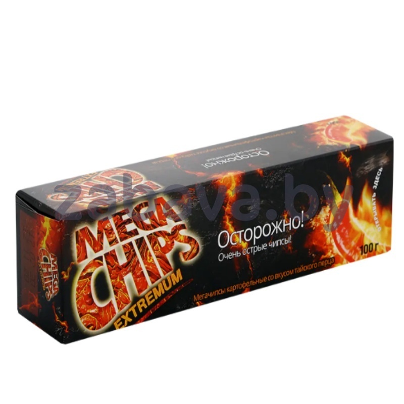 Чипсы картофельные Mega Chips, 100 г, тайский перец
